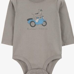 Like new Grandpa’s Sidekick Carter’s Long Sleeve Unisex Snap Crotch Bodysuit 9mo